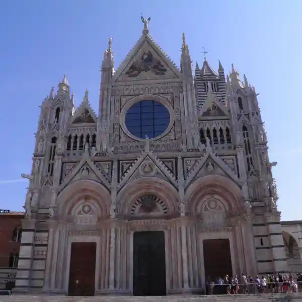 Sun symbol on a Christian church, Siena Cathedral